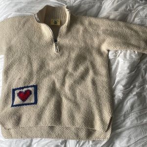 Vintage Pachamama Quarter Zip Sweater I Pachamama Handmade Sweater Size XL